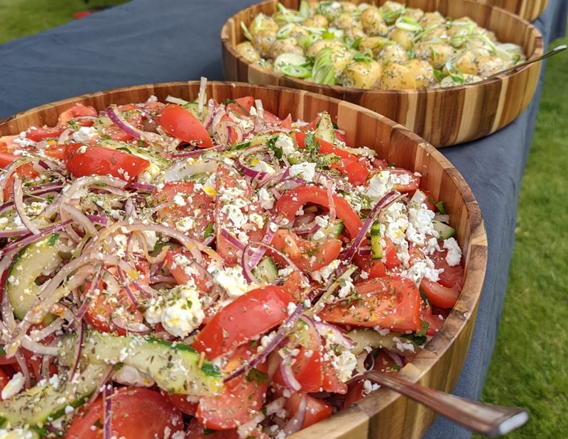 Freshly prepared salads by BBQ Matador