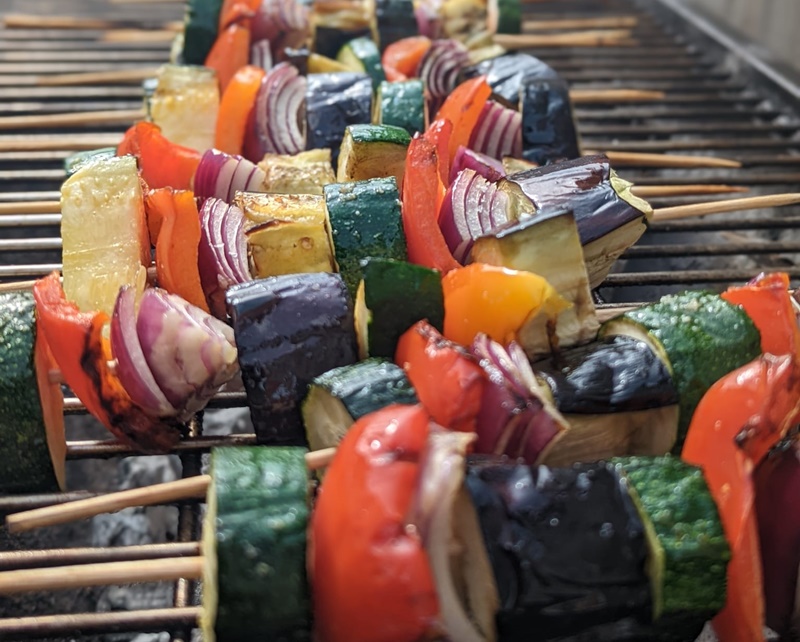 Freshly prepared BBQ party food