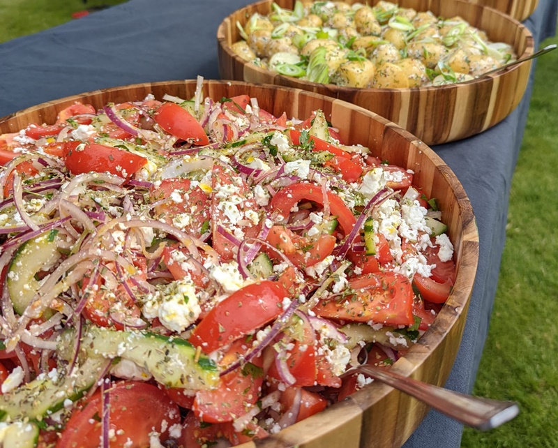 Freshly prepared salads by BBQ Matador